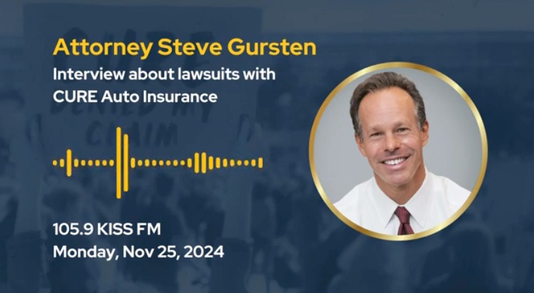 105.9 KISS FM: Interview with Steve Gursten - Truck Accidents, Helping People, and CURE Insurance
